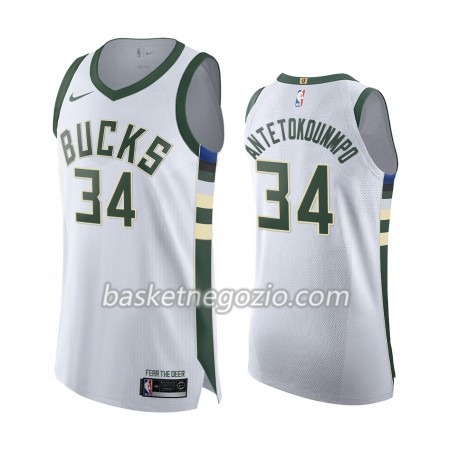 Canotte Uomo Milwaukee Bucks Giannis Antetokounmpo 34 2019-20 Nike Association Edition Swingman